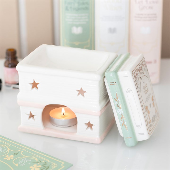 Book Stack Ceramic Oil Burner