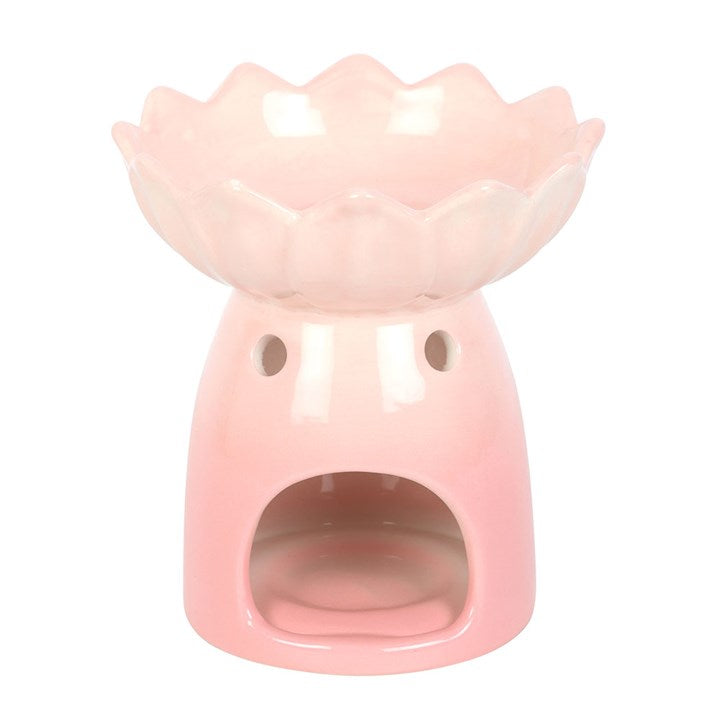 Pink Water Lily Ceramic Wax/ Oil Warmer