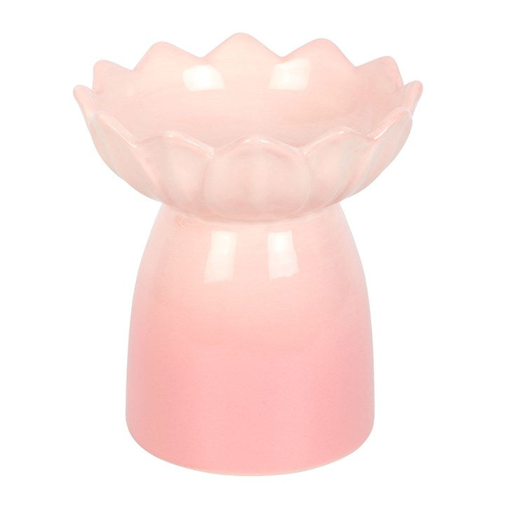 Pink Water Lily Ceramic Wax/ Oil Warmer