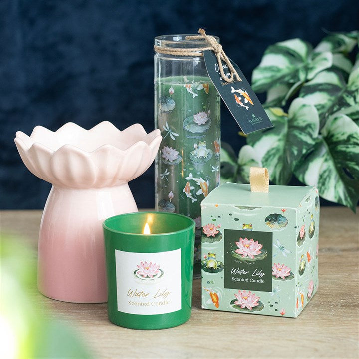 Pink Water Lily Ceramic Wax/ Oil Warmer