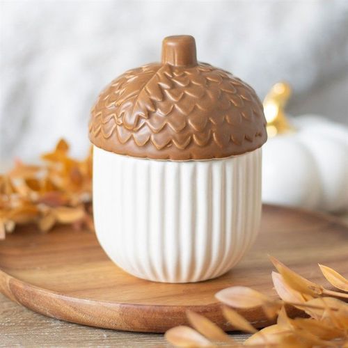 Ceramic Autumn Acorn Oil Burner