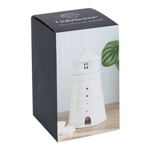 White LighthouseCeramic Wax/Oil Burner