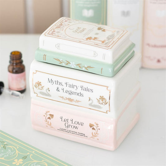 Book Stack Ceramic Oil Burner