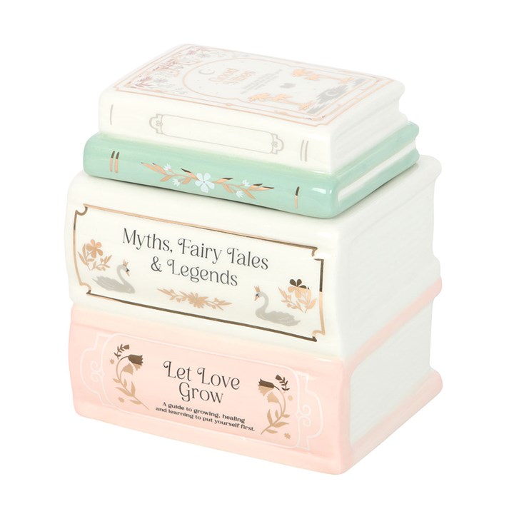 Book Stack Ceramic Oil Burner