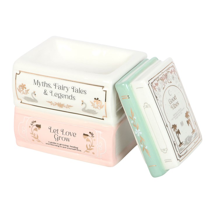 Book Stack Ceramic Oil Burner