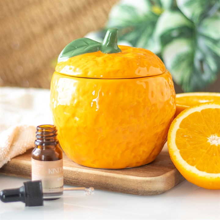Orange Fruit Ceramic Wax/Oil Burner