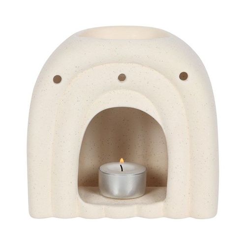 Cream Speckle Arch Ceramic Oil Burner