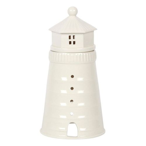 White LighthouseCeramic Wax/Oil Burner